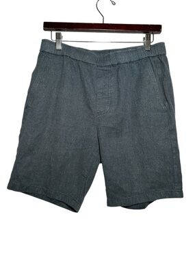 Outerknown Men’s Dark Blue Hemp Organic Cotton Chino 8” Inseam Shorts- Small